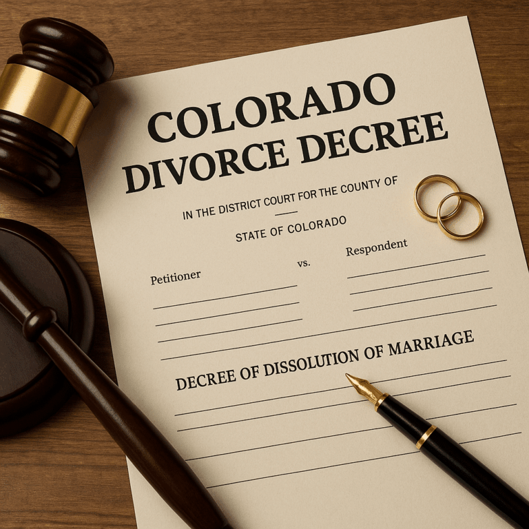 How to Modify a Divorce Decree in Colorado