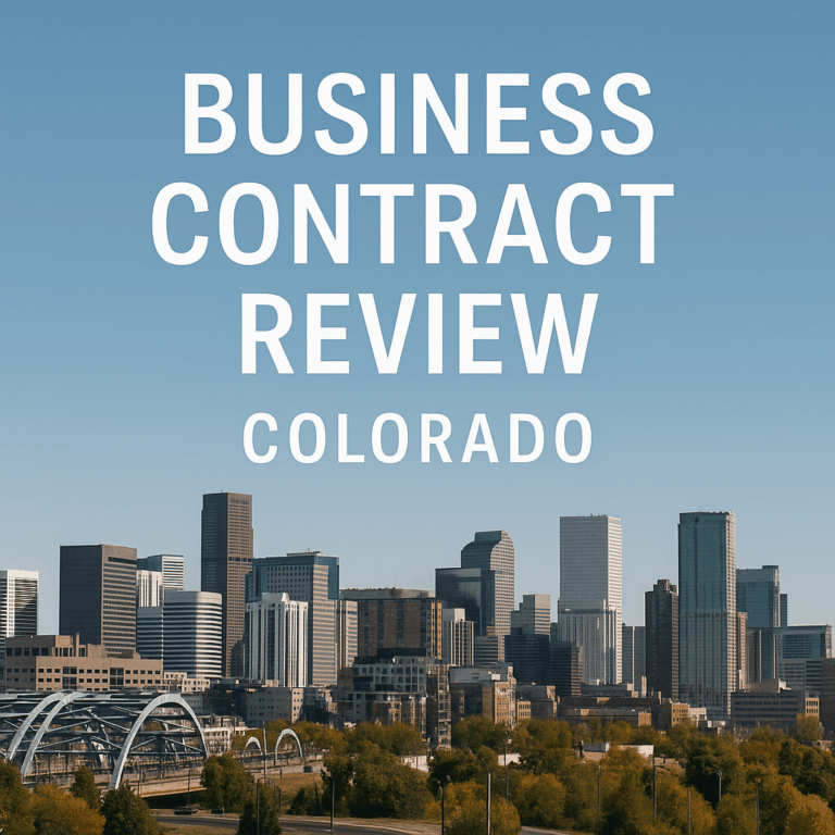 Business Contract Review: Guide to Agreements in Colorado