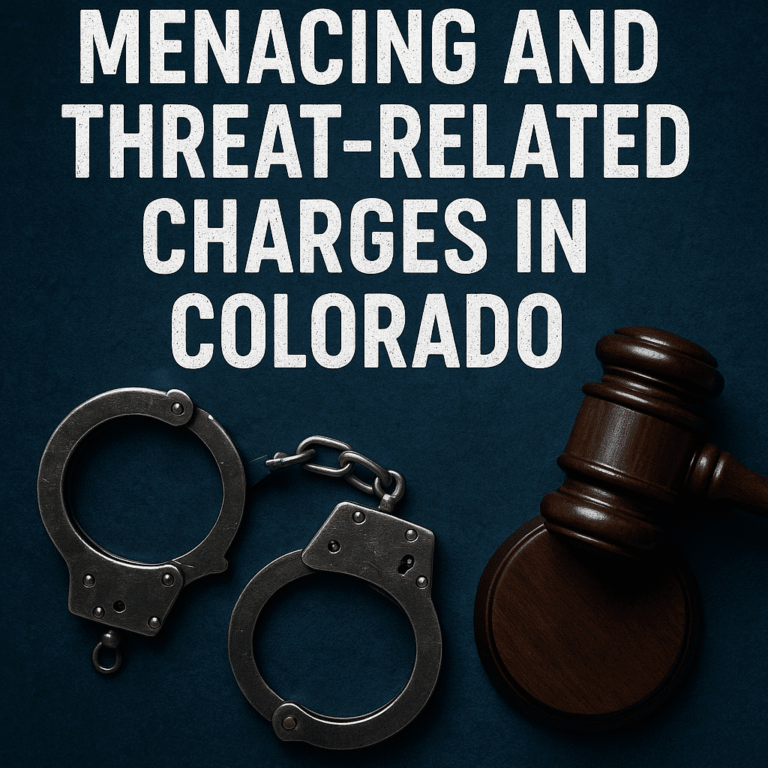 Menacing and Threat-Related Charges in Colorado