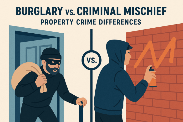 Burglary vs. Criminal Mischief: Property Crime Differences