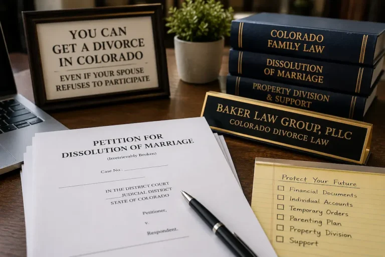 Can You Get a Divorce Without the Other Person Signing in Colorado?
