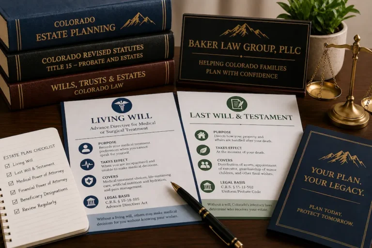 Colorado Living Will vs. Last Will and Testament