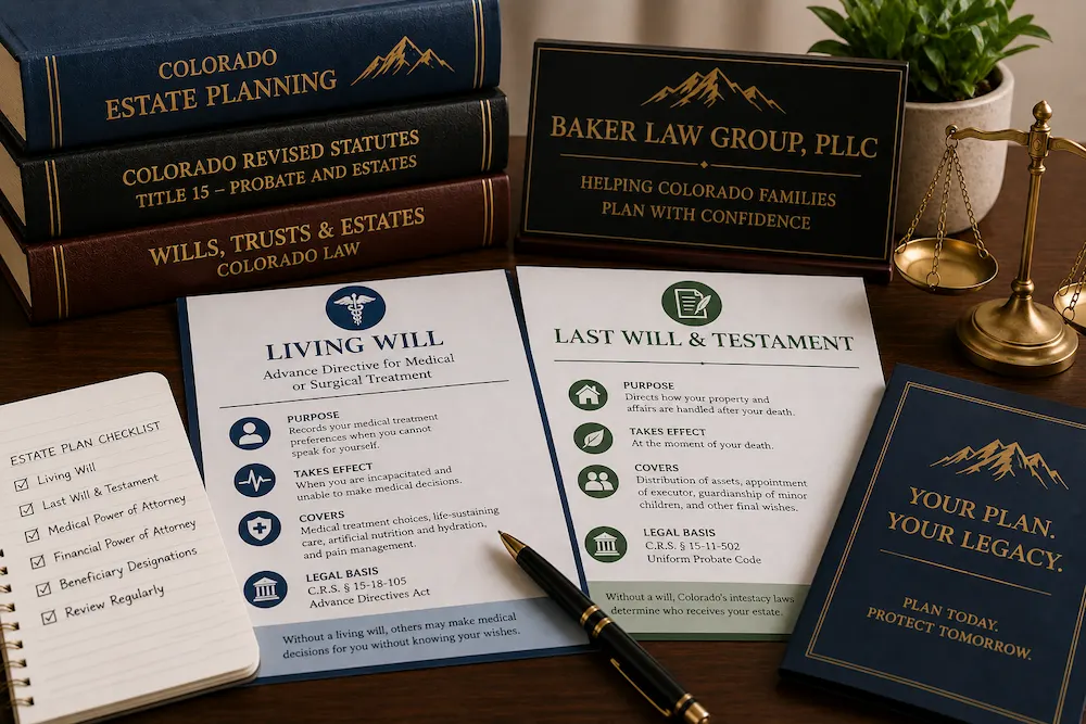 living will vs last will and testament in colorado