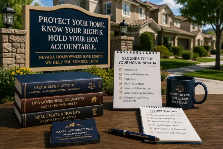 Suing Your HOA in Nevada: Harassment, Negligence and More